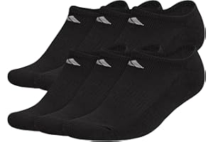 adidas Women's Athletic Cushioned 6-Pack No Show, Socks - No Show Socks for Secure Fit, Cushioned Comfort, Low Profile