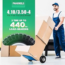 10-Inch 4.10/3.50-4 Tire and Wheel Flat Free by