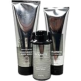, GIFT SET GRAPHITE FOR MEN - MOISTURIZING BODY WASH - BODY CREAM AND DEODORIZING BODY SPRAY- FULL SIZE