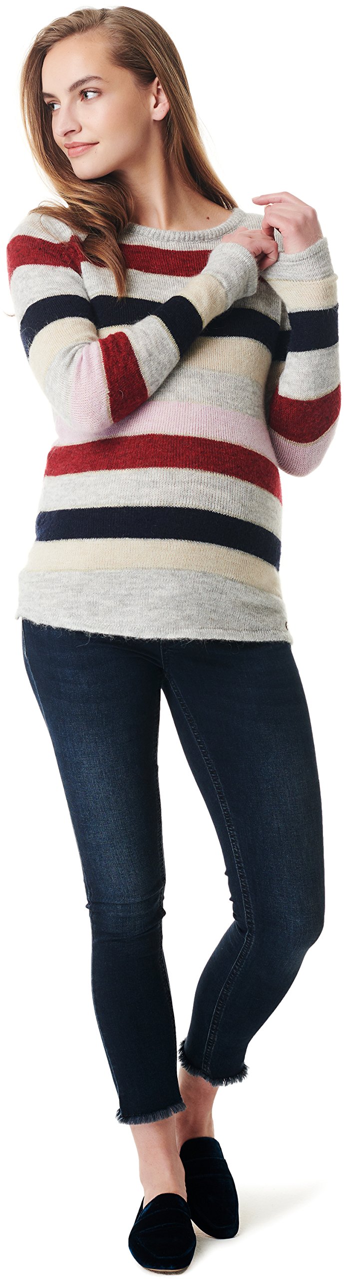 ESPRIT Women's Sweater Ls Yd Maternity Jumper, Multicoloured (Red Salmon 623), S