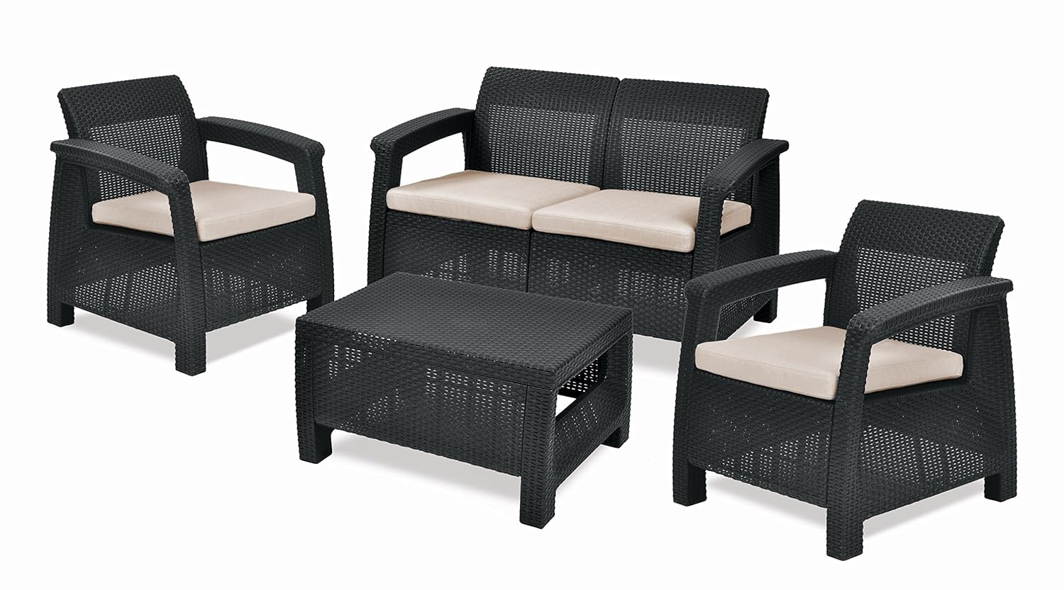 Keter Lounge Set Corfu, grau jetzt kaufen