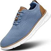 Men's Mesh Sneakers Oxfords Lace-Up Lightweight Casual Walking Shoes Driving Shoes
