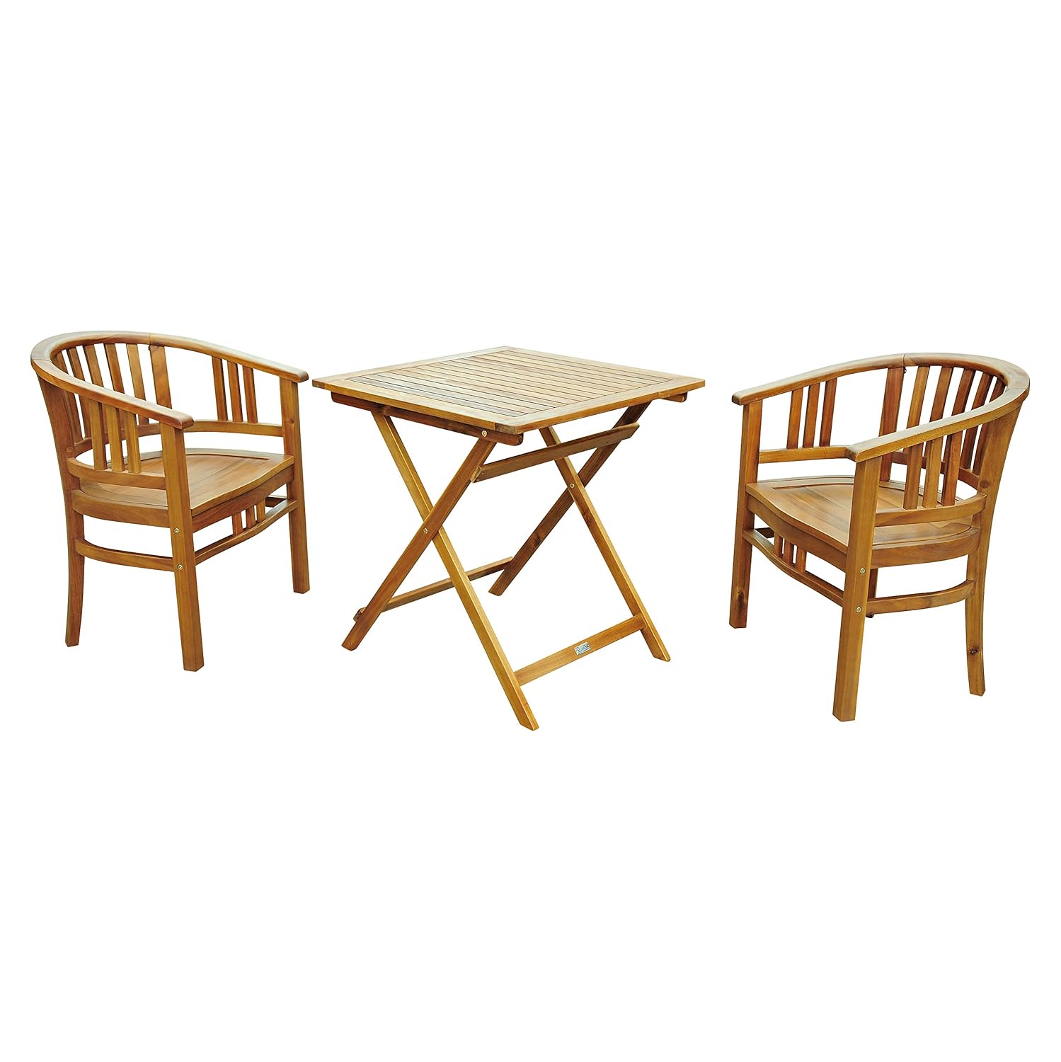 SAM Balkongruppe, Set 3 Teilig, Akazie, 70 x 70 x 153 cm ...