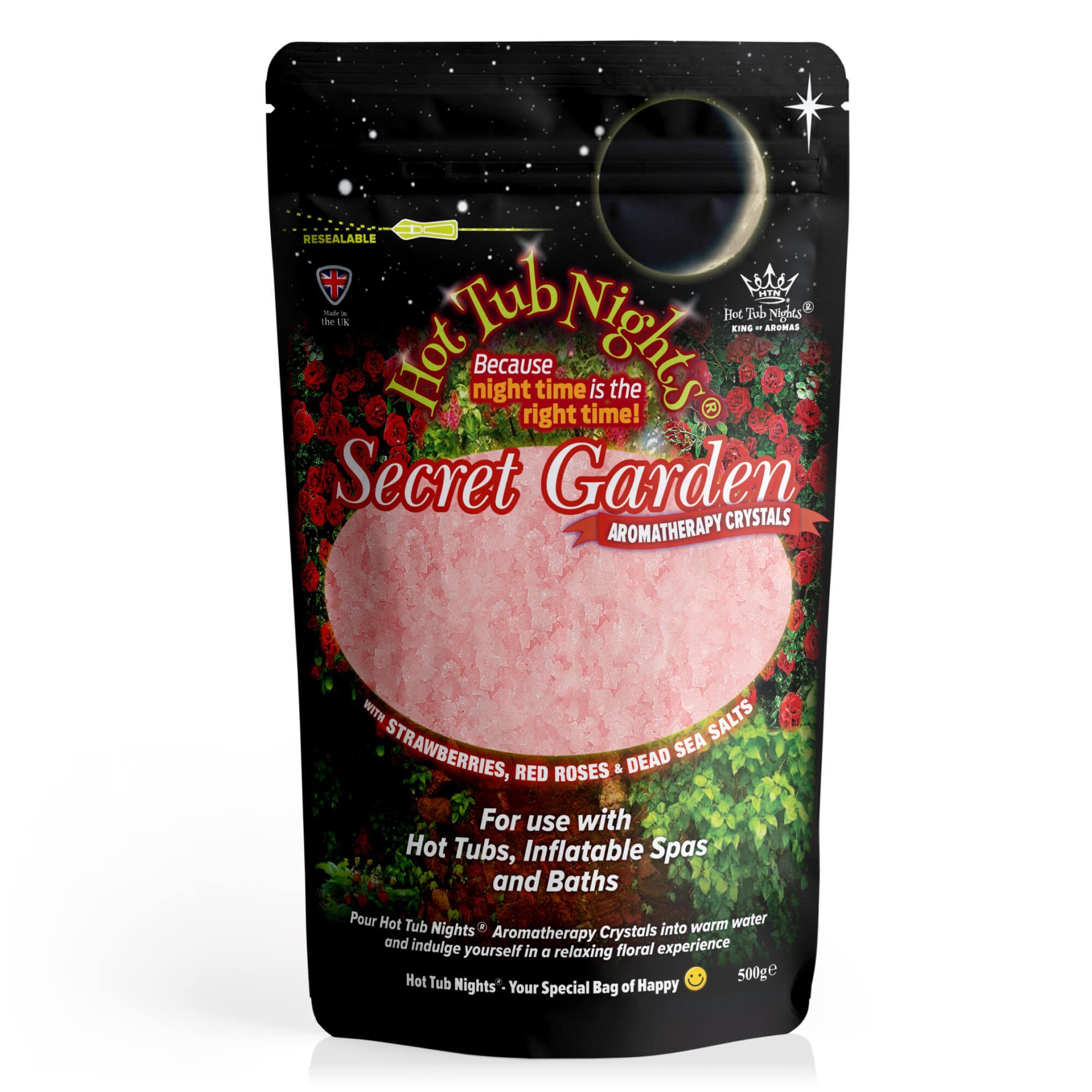 Hot tub nights (Secret Garden) Aromatherapy Salts Vegan (500g)