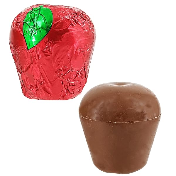 FRUIDLES VALENTINE’S CHOCOLATE NUMBER 1 TEACHER 2-PACK, HOLLOW MILK CHOCOLATE FLAVORED APPLE, 3.75 OUNCES (106G)