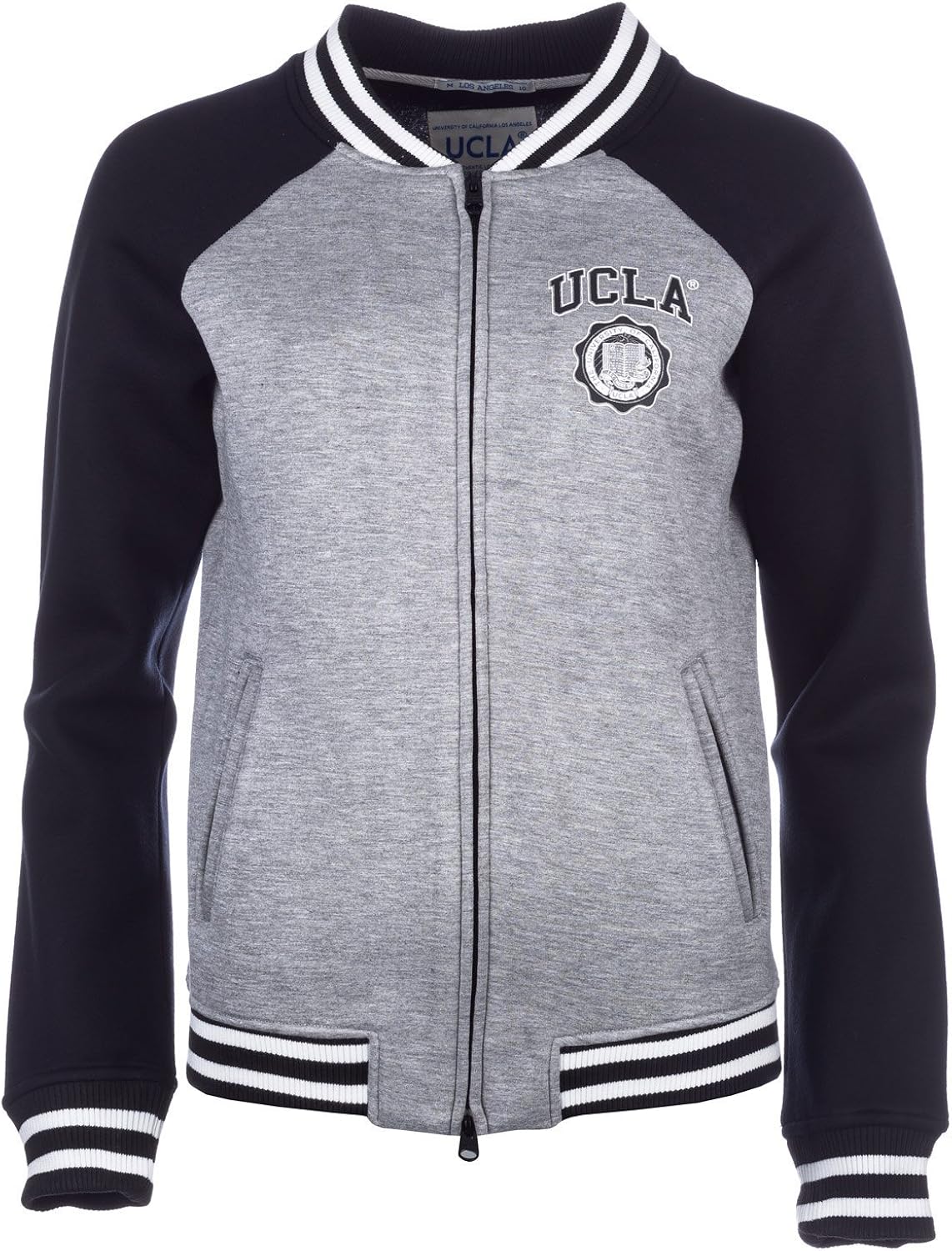 UCLA Women's Logo Zip Sweatshirt 4 Grey UCLA Clothing