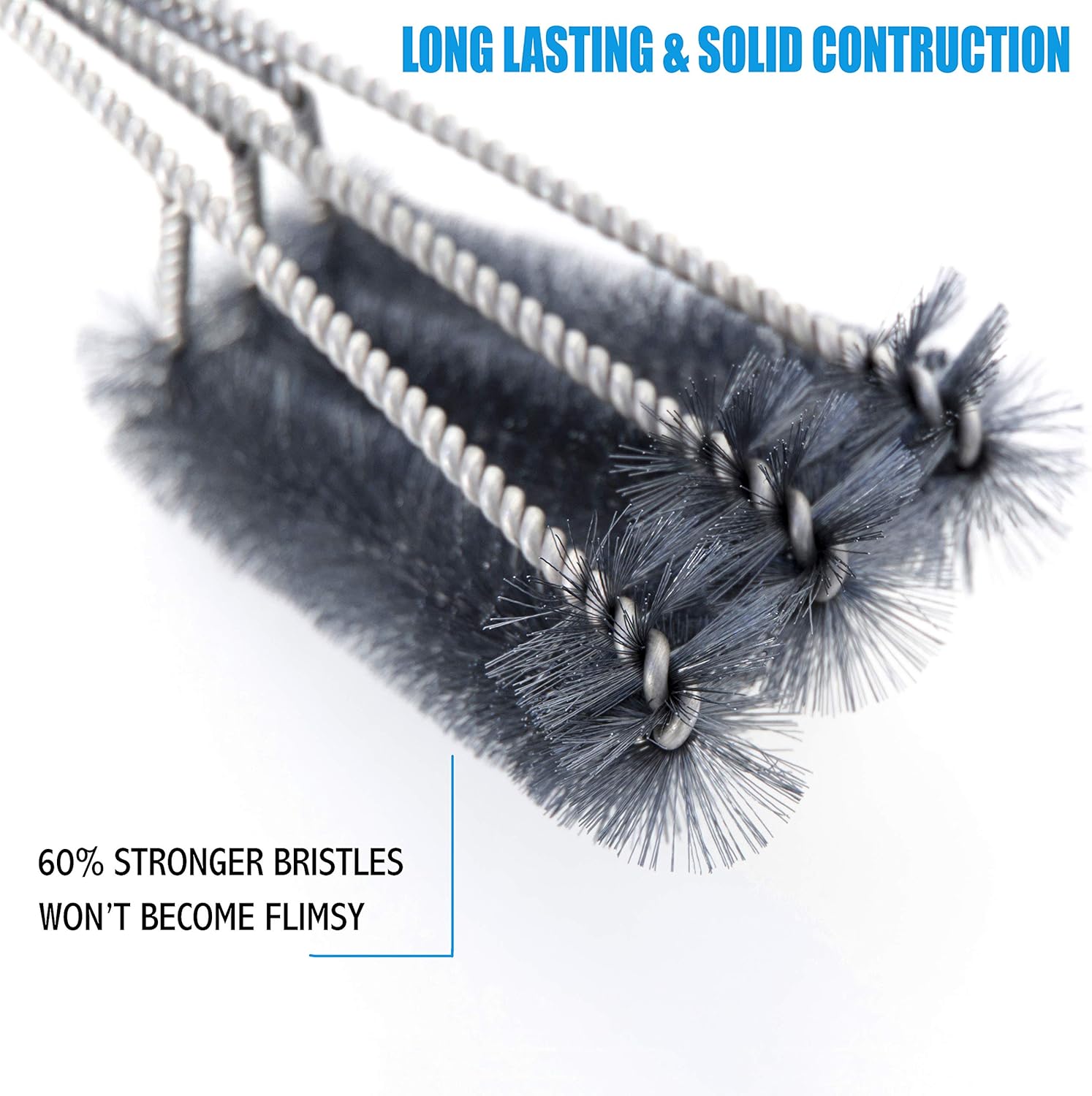 Kona 360 Clean Grill Brush, 18 inch Best BBQ Grill Brush - Stainless Steel 3-in-1 Grill Cleaner for Effortless Cleaning : Garden & Outdoor