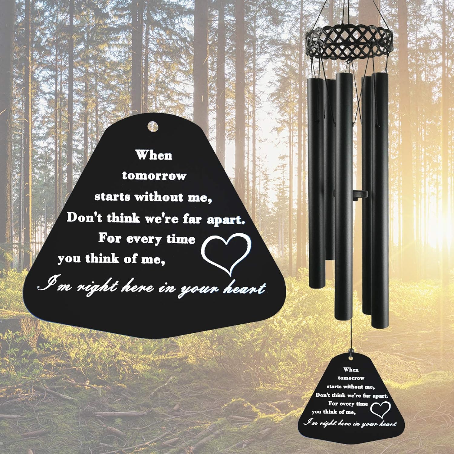 ARARTKEL Memorial Gifts Bereavement Sympathy Gift,Memorial Wind Chimes for Loss of Mother Father Condolence Remembrance,30 Inch Windchimes in Memory of Loved One Prime Outdoor Garden
