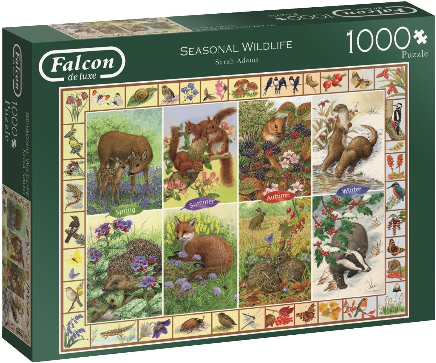 Jumbo Falcon de Luxe Seasonal Wildlife 1000 Piece Jigsaw Puzzle
