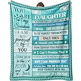 Psspotgj Daughter Gifts from Mom Dad, Daughter Birthday Gifts, Gifts for Daughters Blankets & Throws 60"x50" for Christmas Mothers Day Graduation