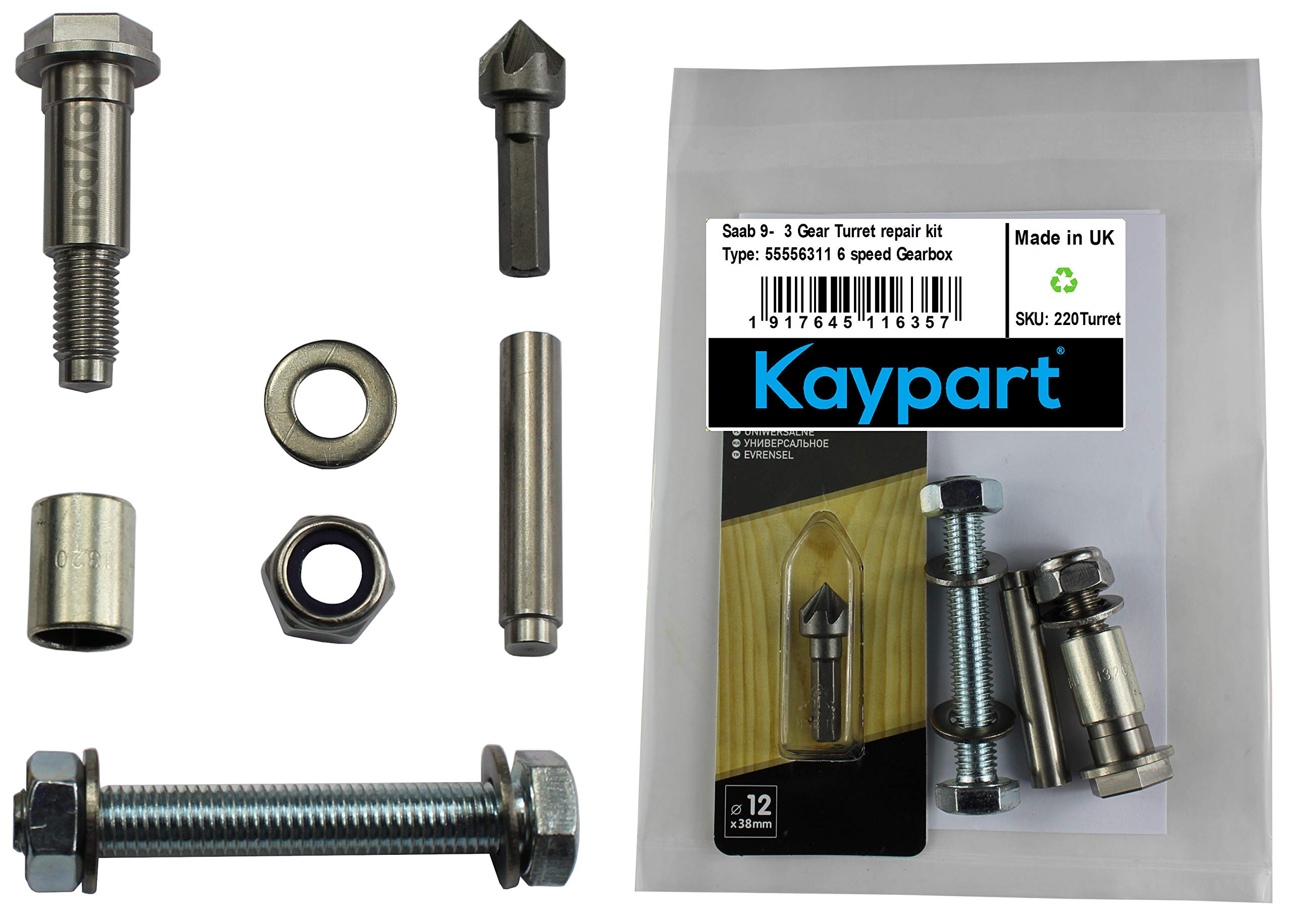 Kaypart 9-3 Gear Repair Kit Bushing for SAAB Gearbox Turret 55556311 6 Speed Sport