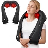 Neck Massager for Pain Relief Deep Tissue with Heat, Gifts for Women Men | Shiatsu Back and Shoulder Massage, Mothers Day Gifts for Mom Wife, Christmas, Fathers Day Dad Gifts for Husband, NOT Cordless
