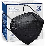 Boncare KN95 Face Mask, Black KN95 Mask 50 Pack, 5-Layer Face Mask