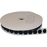 Hook Side Self Adhesive Dots 900 Pcs – 7/8 in Sticky Back Dots, Hook Side Only, Self Adhesive Backing Great for Arts and Crafts, Classrooms, and Home Office Use (Black)