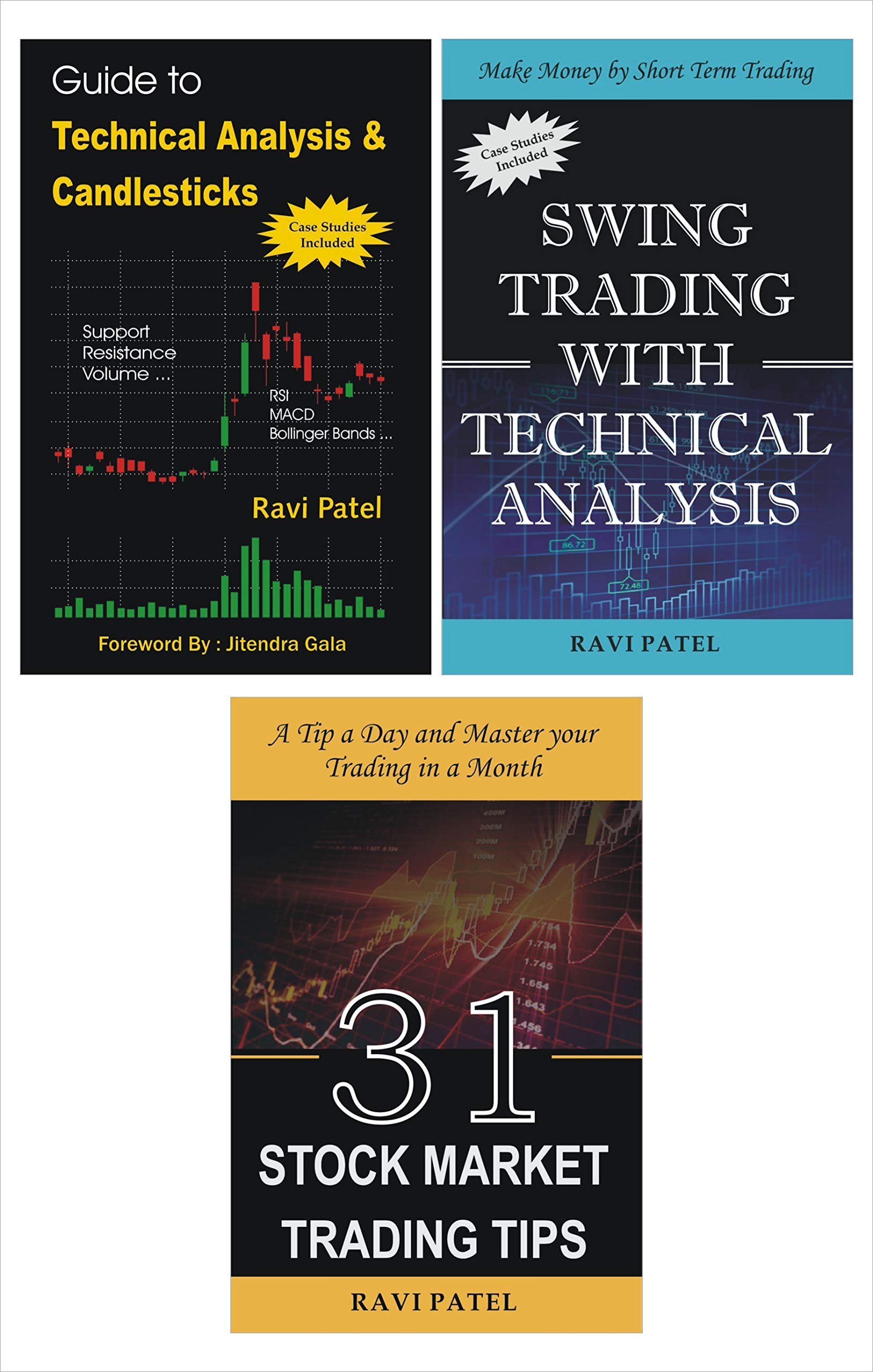 Best Ravi Patel Combo : Technical Analysis + Swing Trading + Stock Market Trading Tips (English Books) on BigPSMGyan