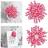 AIMUDI Hot Pink Grosgrain Ribbon Curly Bows - 6 Count, 4 Inch, Multi-purpose Decorative Occasions, Perfect for Gift Wrapping, Baby Shower, Birthday, Christmas, Wedding