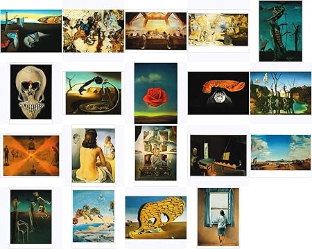 Postkarten Universum Salvador Dali Complete Art Card Set Amazon