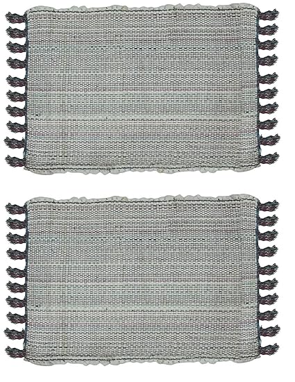 Fully New Outdoor Indoor Floor Dari Mat Antiskid Entrance Mat Bathroom and Dinning Room Carpet Rectangle, Set of 2, Pack of 1