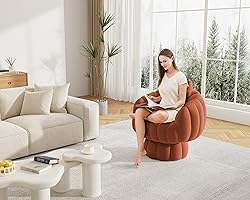 Mid Century Modern 360 Degree Barrel Swivel Accent