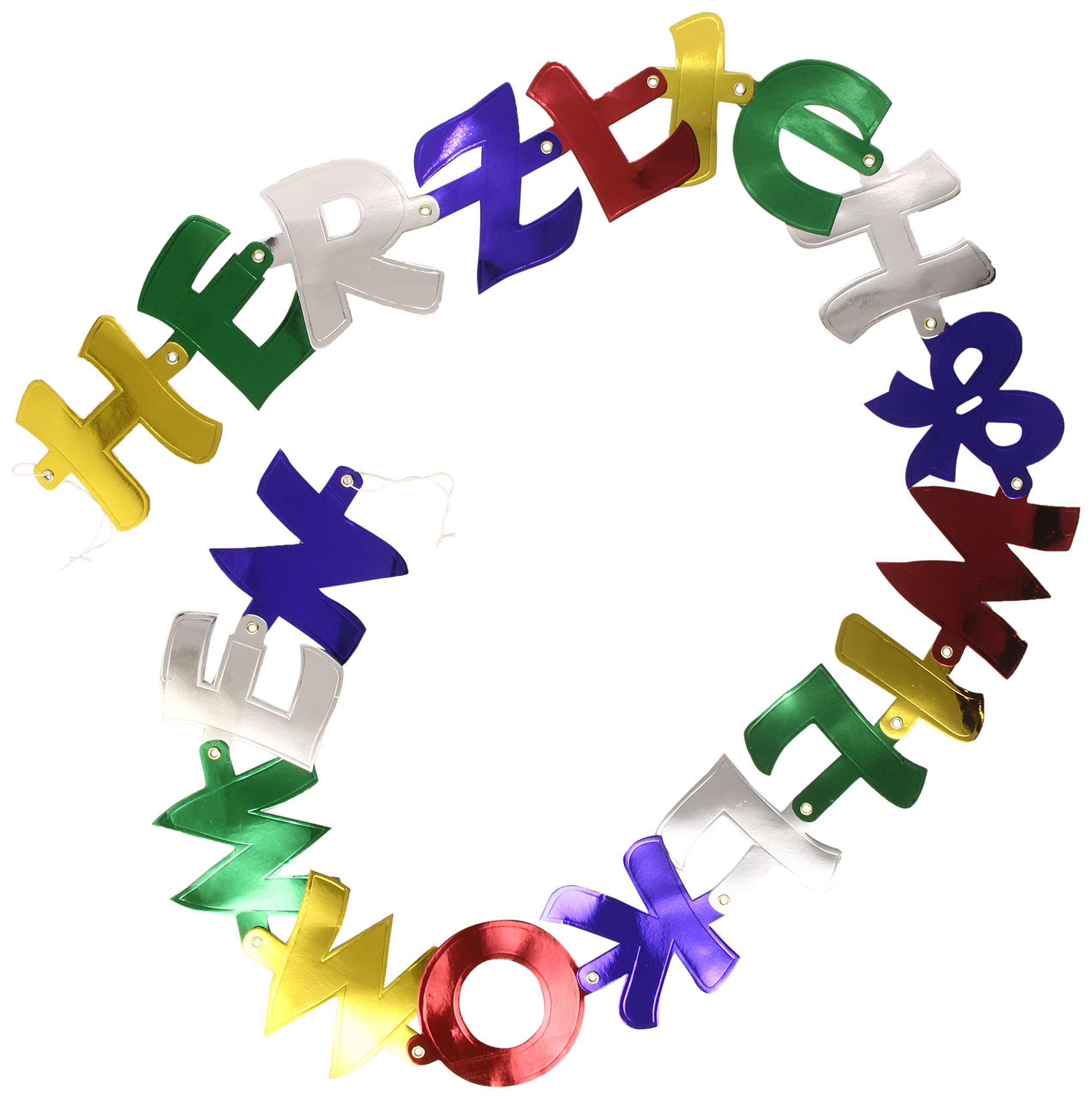 amscan Riethmüller 1720 - Party Chain, “Herzlich Willkommen” (Welcome) – 1.70 m.