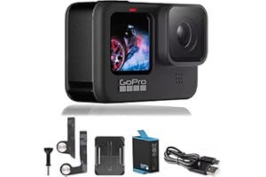 GoPro HERO9 Black - E-Commerce Packaging - Waterproof Action Camera with Front LCD and Touch Rear Screens, 5K Ultra HD Video,
