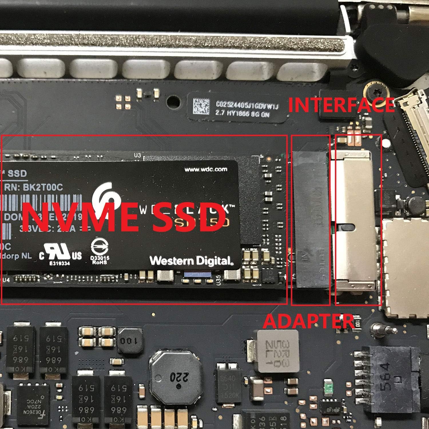 V VOILA REVE M.2 NVME Macbook SSD Convert Adapter for Upgraded MacBook Air Pro Retina Mid 2013-2017 - Image 4