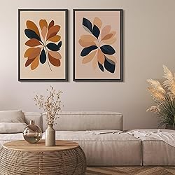 MUDECOR Framed Canvas Print Wall Art Set Warm Earth