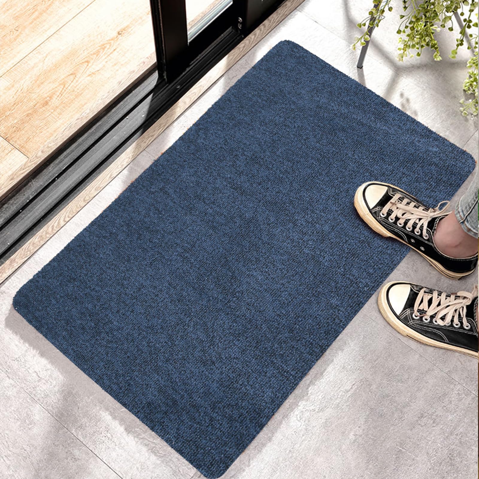Photo 1 of Neiza Front Door Mat Indoor Outdoor Entrance,30" x 17" Ultra Thin Low Profile Entry Rugs, Absorbent Door Mats and Muddy Doormats for Any Door, Entryway,Kitchen,Patio,Home