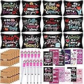 Sabary 48 Pcs Nurse Appreciation Gifts Set 12 Nurse Makeup Cosmetic Bag 12 Notebooks Pocket Journal 12 Doctor Nurse Ballpoint Pens 12 Stethoscope Rn Bracelet for Nursing Students School (Novelty)