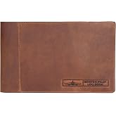 Toledo Handcrafted Master Pilot Logbook &ndash; Leather Aviation Flight Log Book, Refillable 278 Pages, FAA ICAO CAA CASA Pilot Record Book, 12" x 7.5