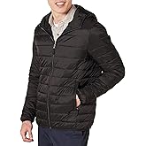 Amazon Essentials Men
s Lightweight Water-Resistant Packable Hooded Puffer Jacket