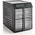 Excalibur RES10 10-Tray Electric Food Dehydrator with Smart Digital Controller Features Two Drying Zones with Adjustable Time and Temperatures Program and Save 30 Recipes Made in USA, 10-Tray, Black