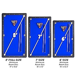 GoSports Full Size 8 ft x 4.2 ft Billiards Game