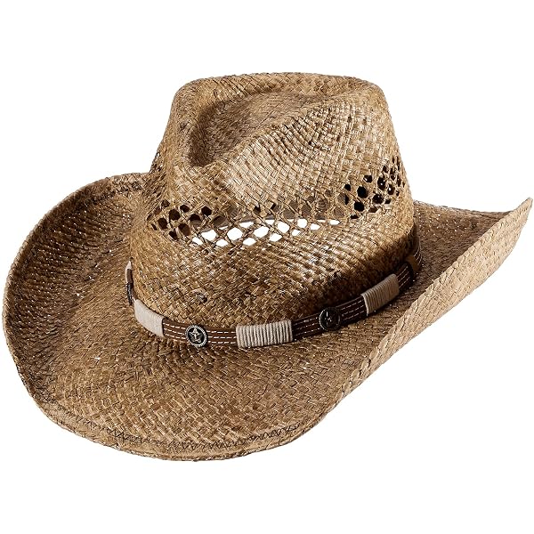 Amazon.com: Old Stone Straw Cowboy Cowgirl Hat for Men/Women  display picture 1