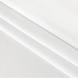 WELTRXE Round Table Cloth 150cm White Faux Linen Water-Resistant 180GSM view 4