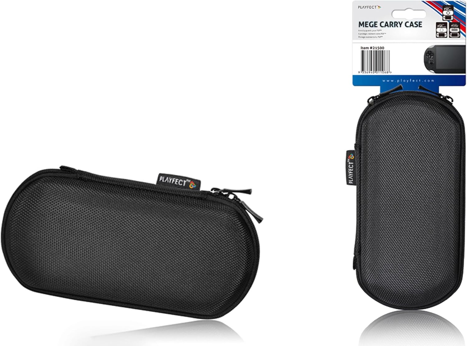 Playfect Carry Case for PSVita, PSP Slim and PSP E1000 Devices Black