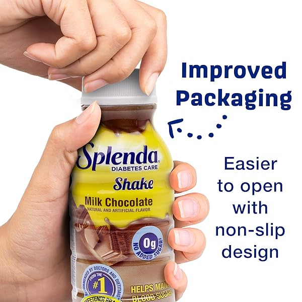 SPLENDA DIABETES CARE SHAKES – MEAL REPLACEMENT SHAKE, 8 FLUID OUNCES PER BOTTLE (MILK CHOCOLATE, 6 PACK)