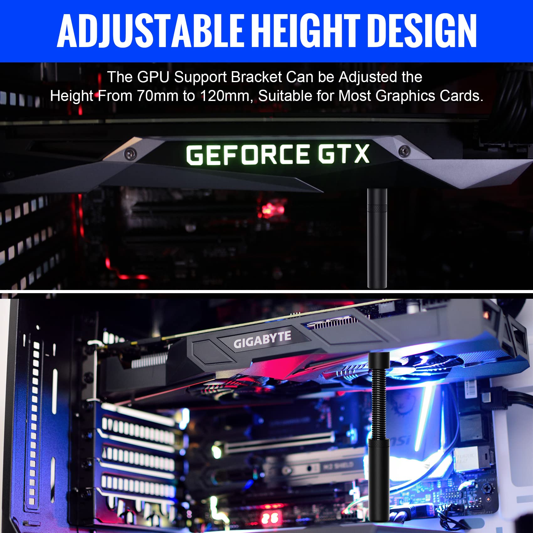 Mua Aivalas GPU Bracket, Adjustable Graphics Card Bracket with Magnet ...