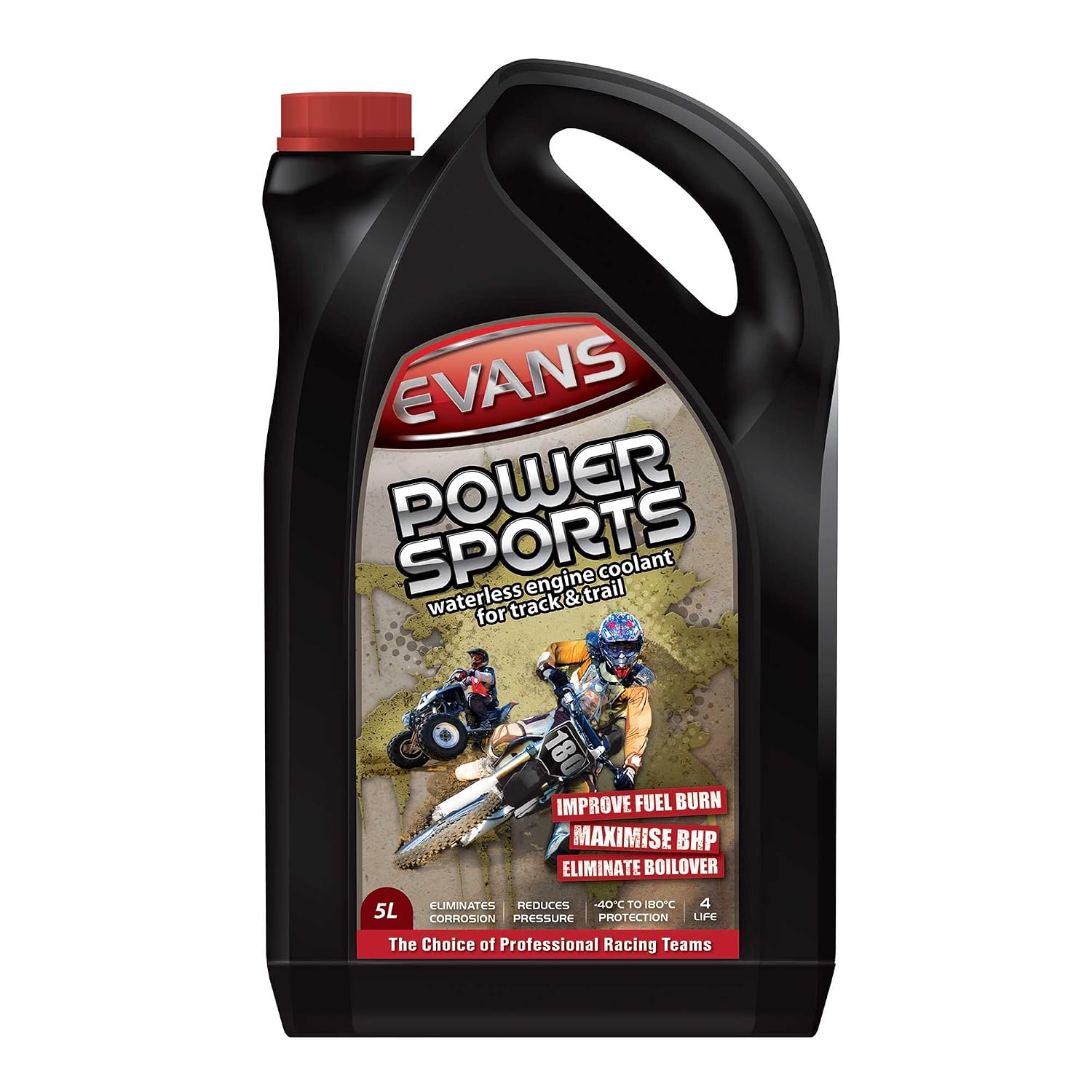 Evans PowerSports Waterless Coolant (Motorcycle, Motorbike) (5 Litre