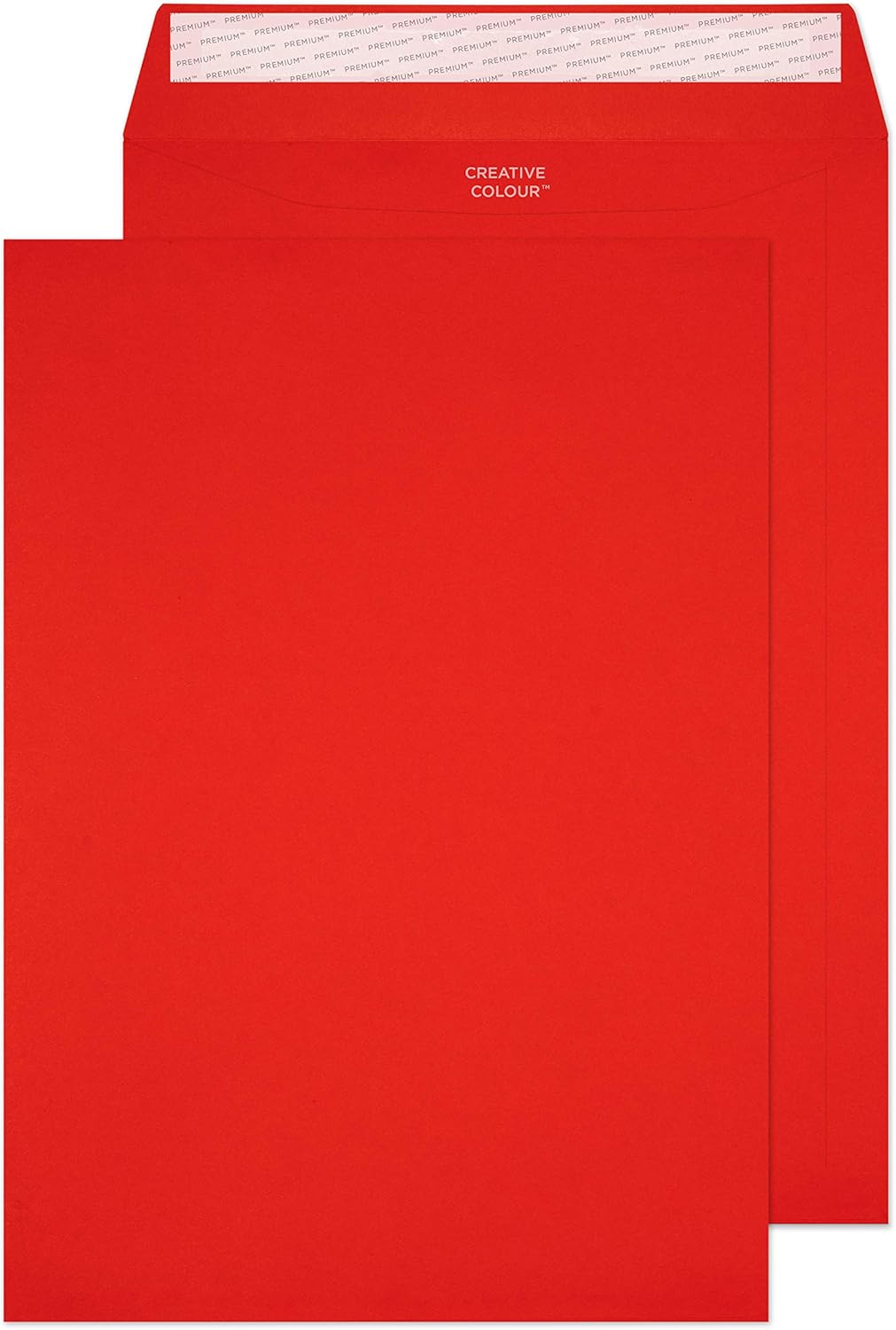 Blake Creative Colour C4 229 x 324 mm 120 gsm Peel & Seal Pocket Envelopes (406P) Pillar Box Red - Pack of 250