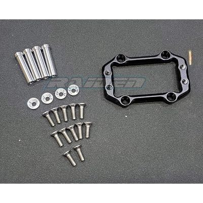 Aluminum Steering Servo Mount Set For Arrma Kraton, Senton, Talion, Typhon, Outcast - Black - View #9