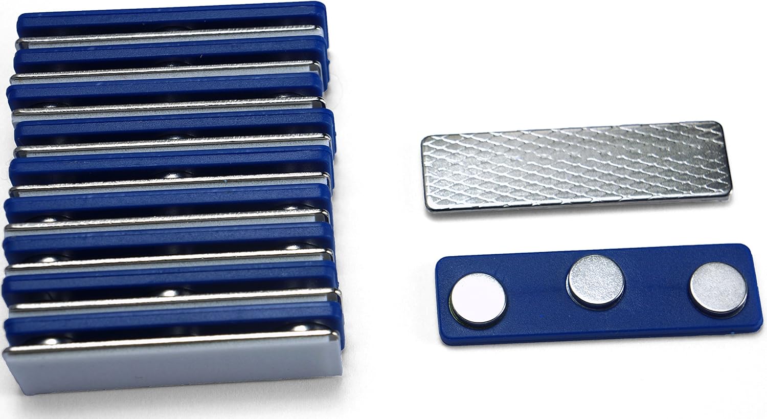 Amazon Com Applied Magnets 10 Name Badge Magnets Magnetic Name Holders With Three Neodymium Magnets Industrial Rare Earth Magnets Office Products