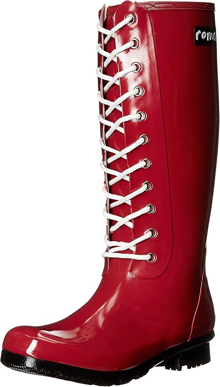 lace up rain boots womens