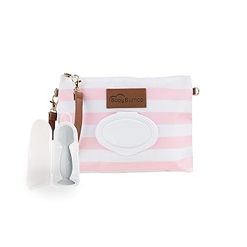 soft pink clutch bag