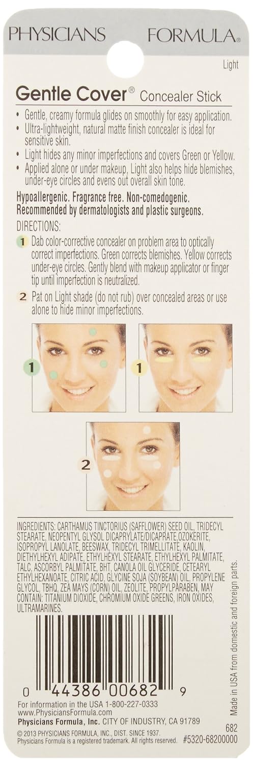Physicians Formula Gentle Cover Concealer Stick, Light : Makeup : Beauty