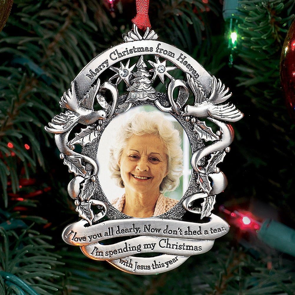 Merry Christmas From Heaven Photo Ornament 