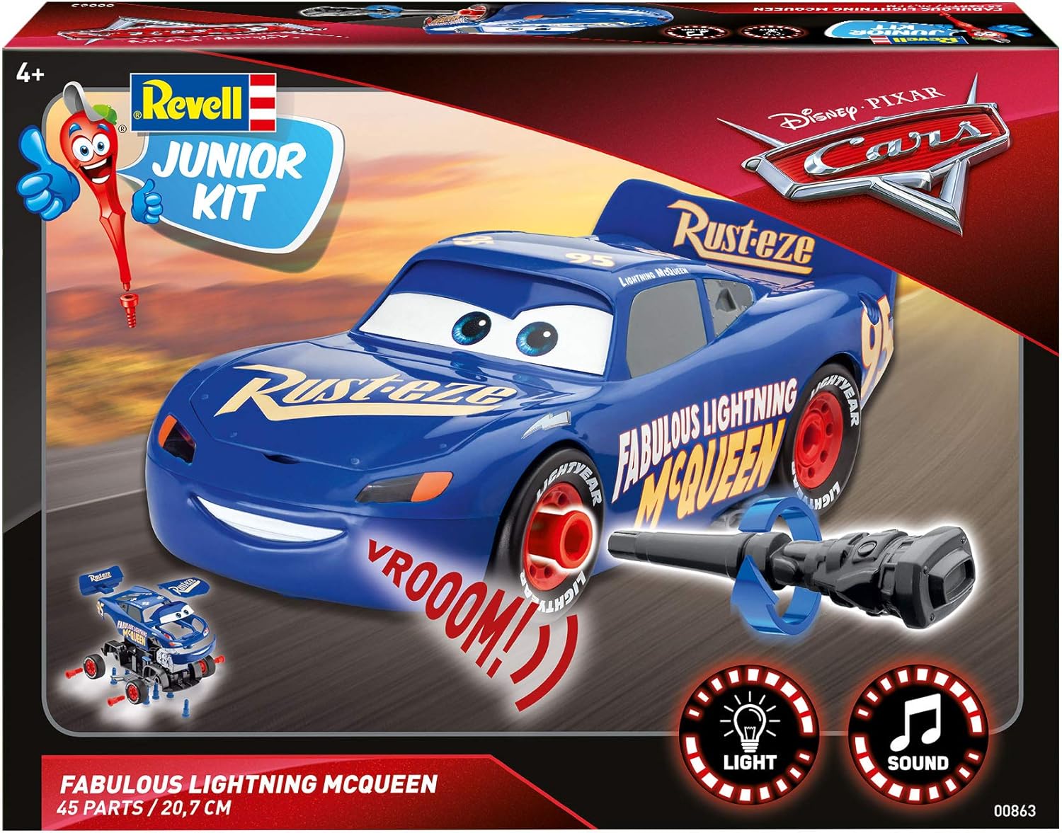 revell junior kit lightning mcqueen