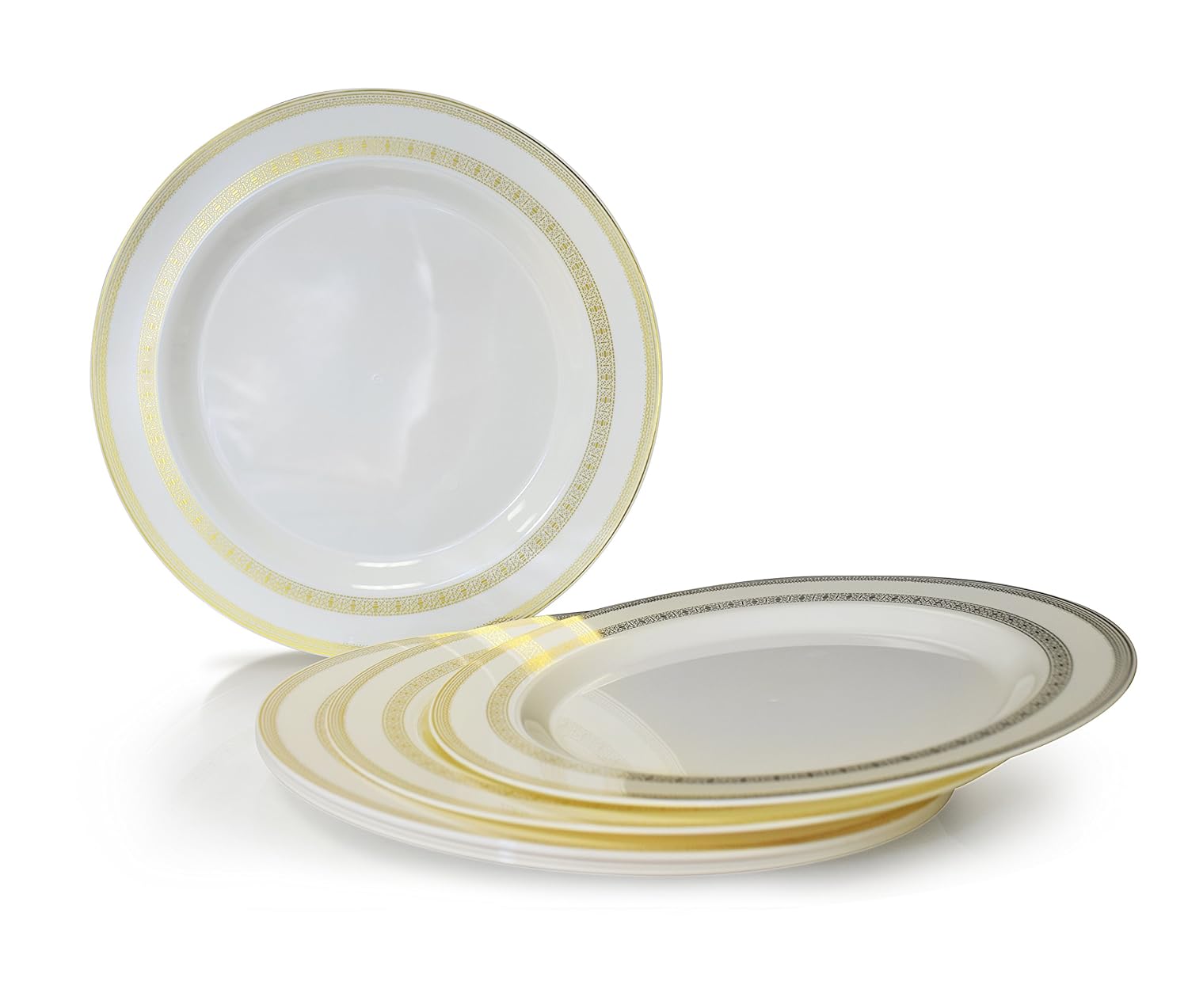 全商品オープニング価格特別価格 Occasions 使い捨てプラスチック皿 1パック 厚手 結婚パーティー用 Dinner Plate B00rjmyk9y Dinner Plate Lace Ivory Gold Lace Ivory Gold Dinner Plate Hermescolleges Ca