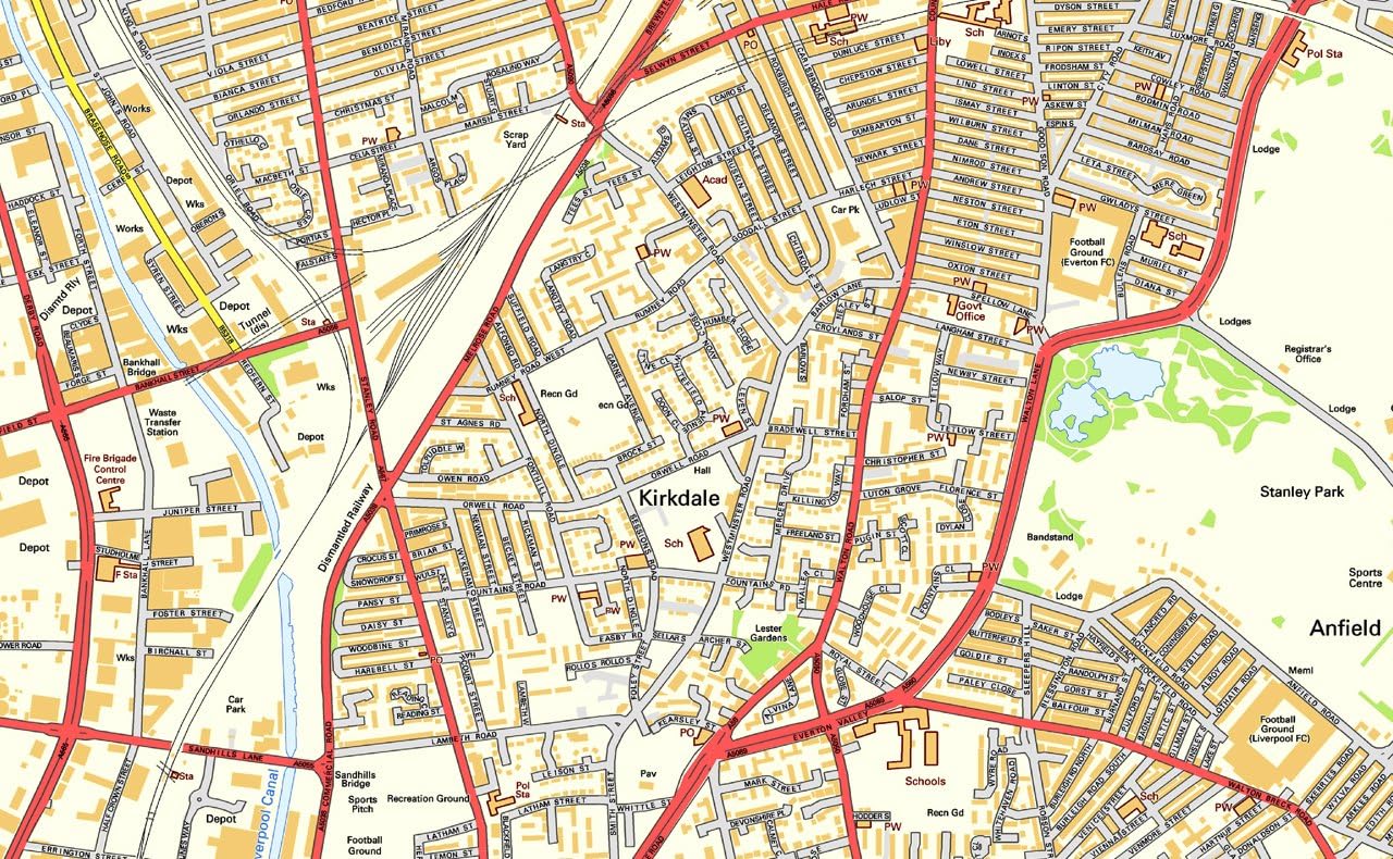 Liverpool City Centre Map Paper Size 160 X 160 Cm Approx Amazon Co Uk Lighting
