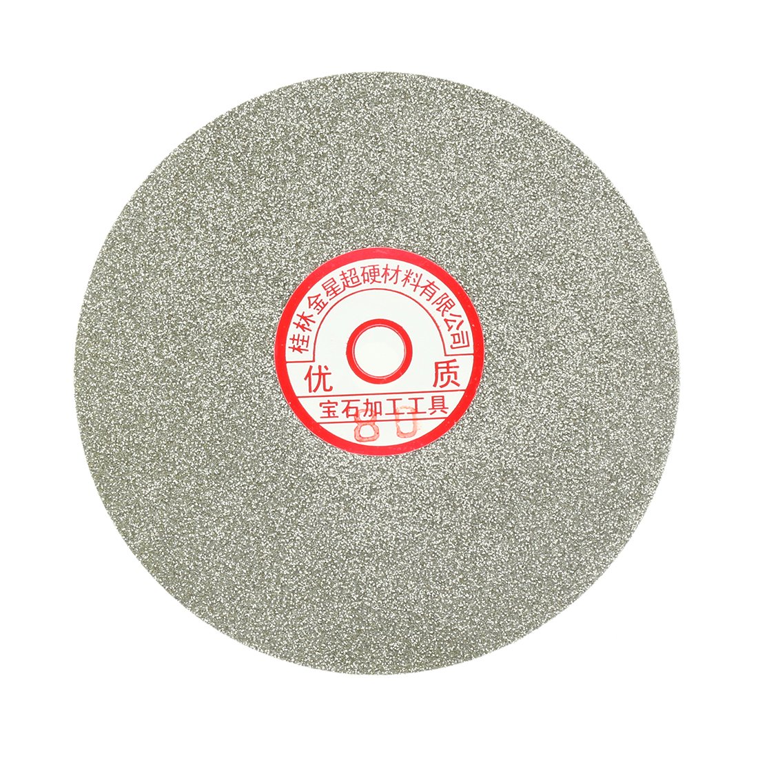 Sourcingmap 6-inch Grit 80 Diamond Coated Flat Lap Wheel Grinding Sanding Polishing Disc